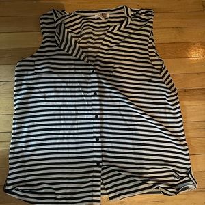 Calvin Klein striped tank top blouse